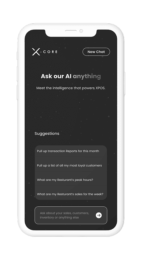 X-Core AI Mobile Interface